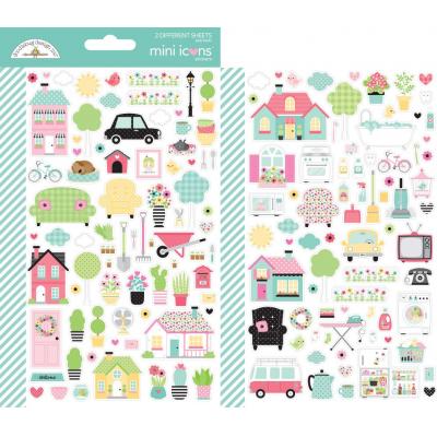 Doodlebug My Happy Place Sticker - Mini Icons Stickers
